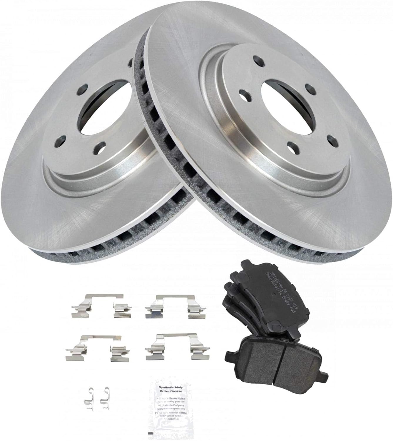 Premium Semi-Metallic Front Brake Pad & Rotor Kit for Chevy