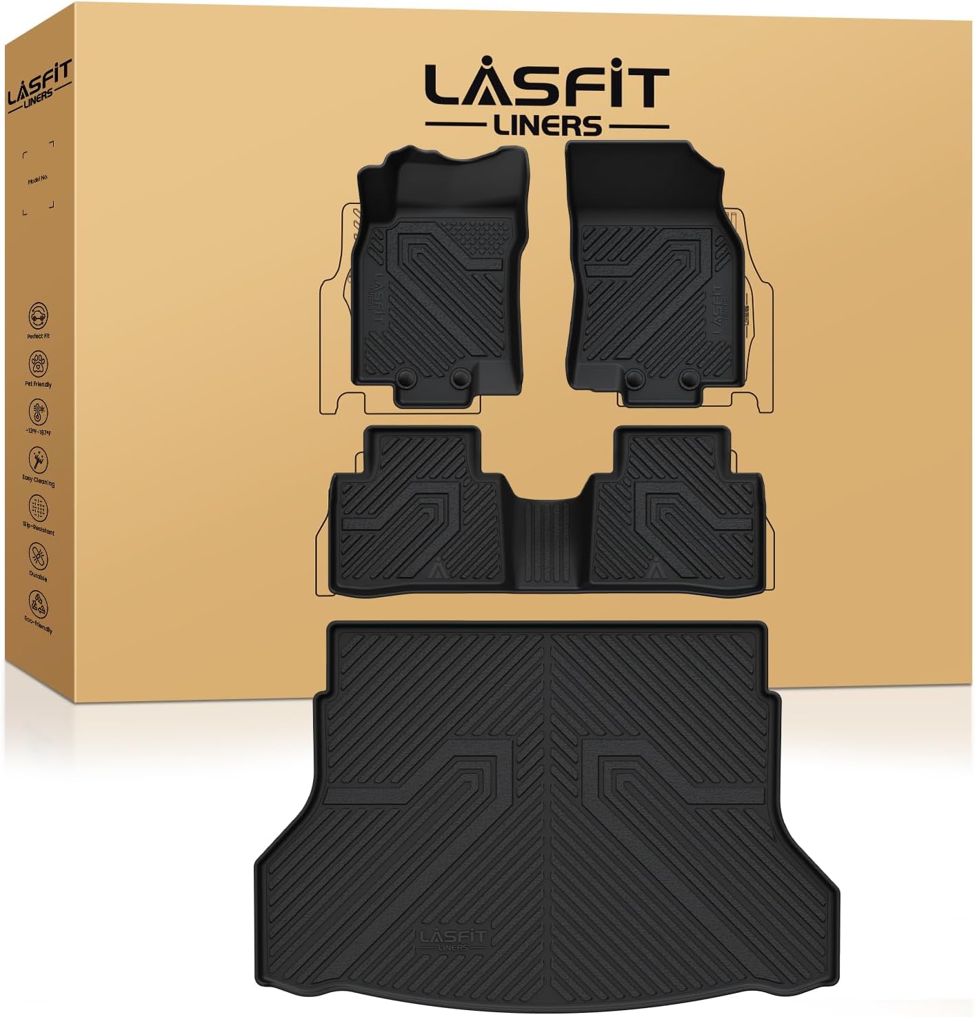 Custom Fit Floor Mats for Nissan Rogue 2014-2020 - All Weather