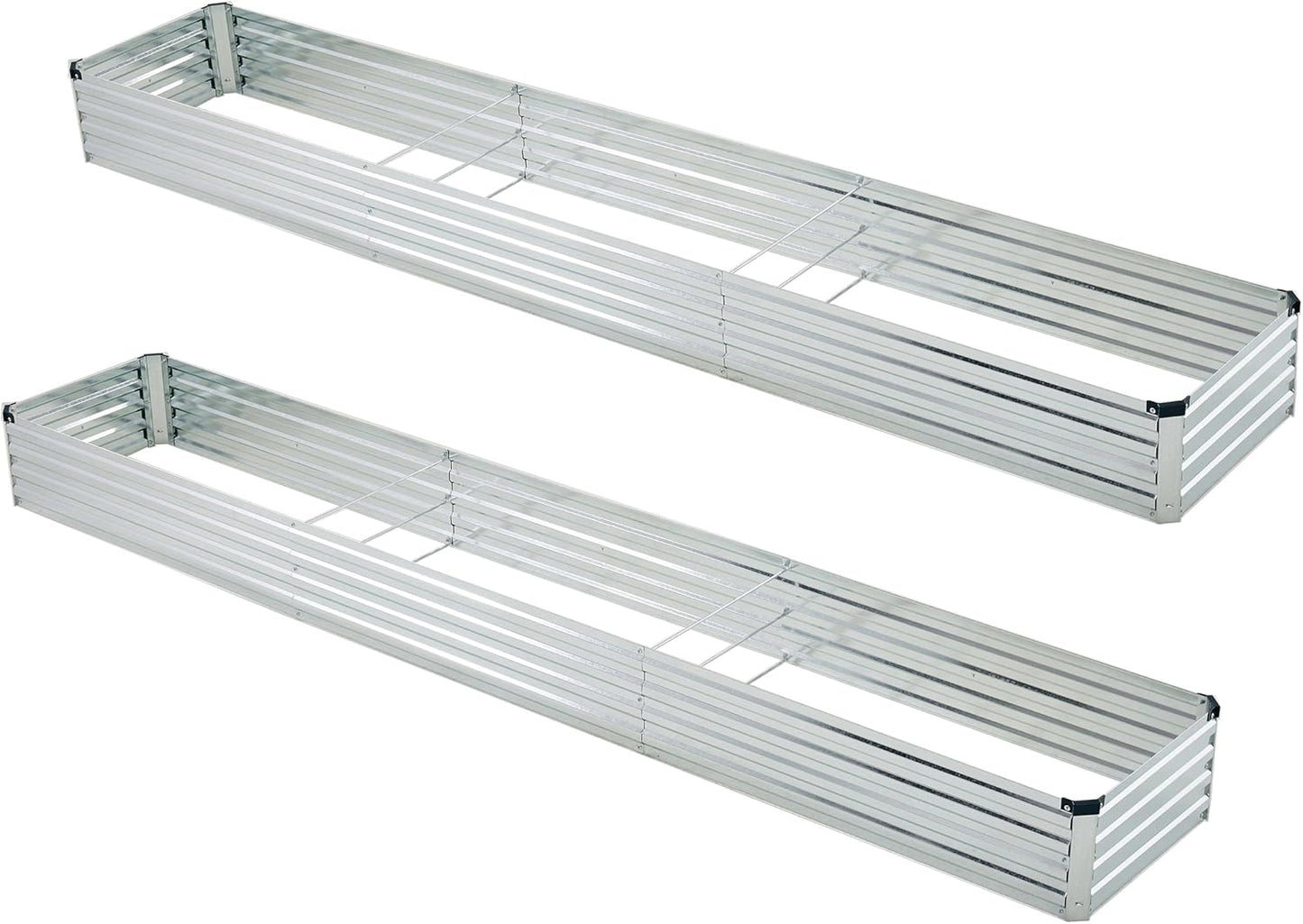 Galvanized Raised Garden Bed Kit for Vegetables and Flowers