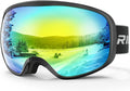 Ski Goggles for Men and Youth OTG - Wide Vision, Anti-Fog UV