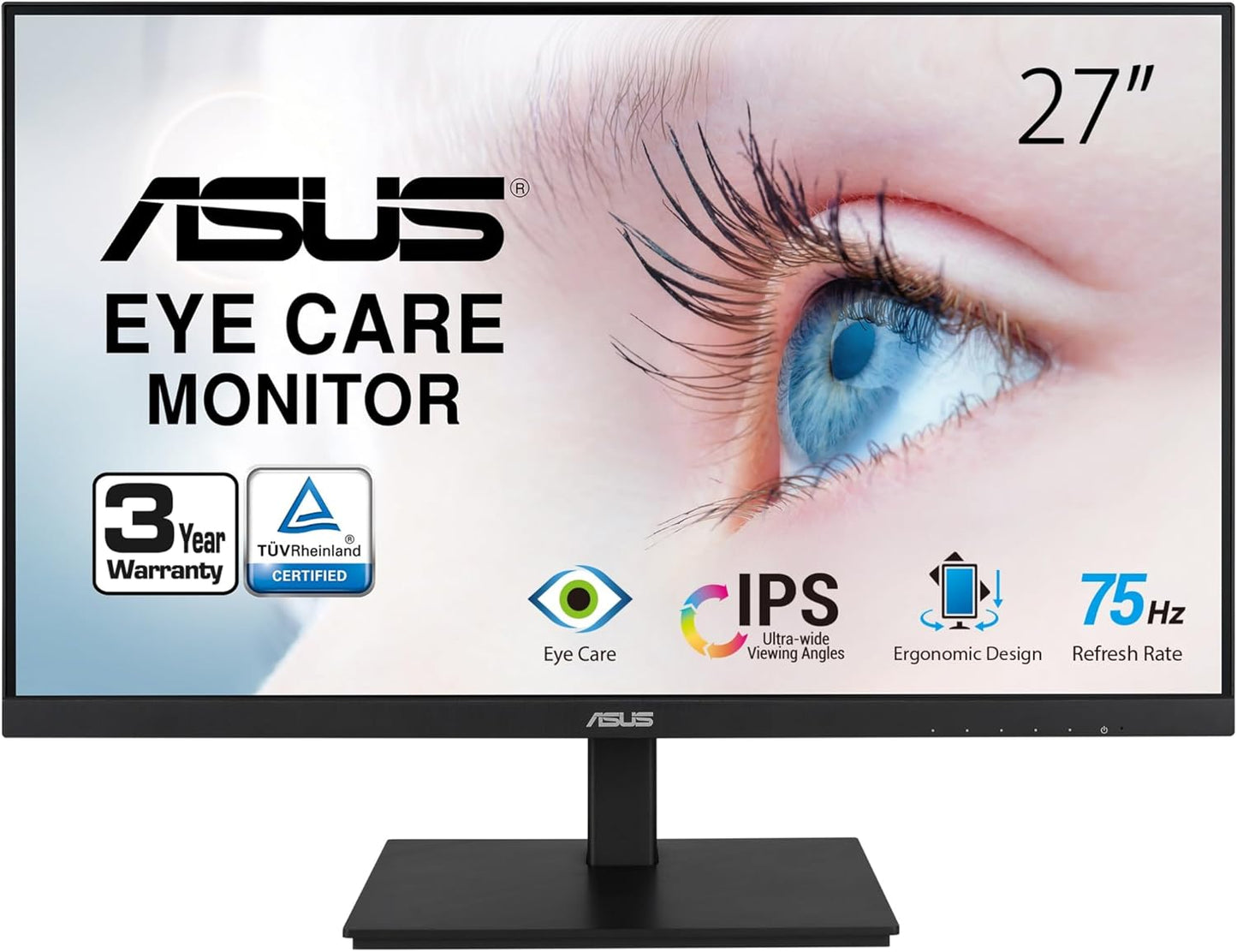 ASUS VA27DQSB 27 Monitor with Full HD and Eye Care Features