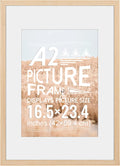A2 Poster Frame Natural Wood Picture Frame 16.5 x 23.4 in - Classic