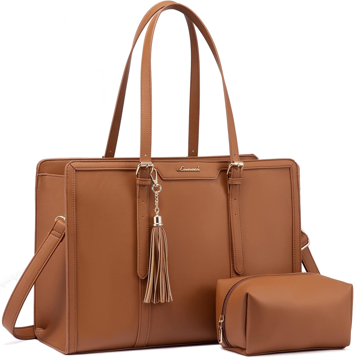 LOVEVOOK Laptop Bag for Women - Stylish 15.6 inch Tote