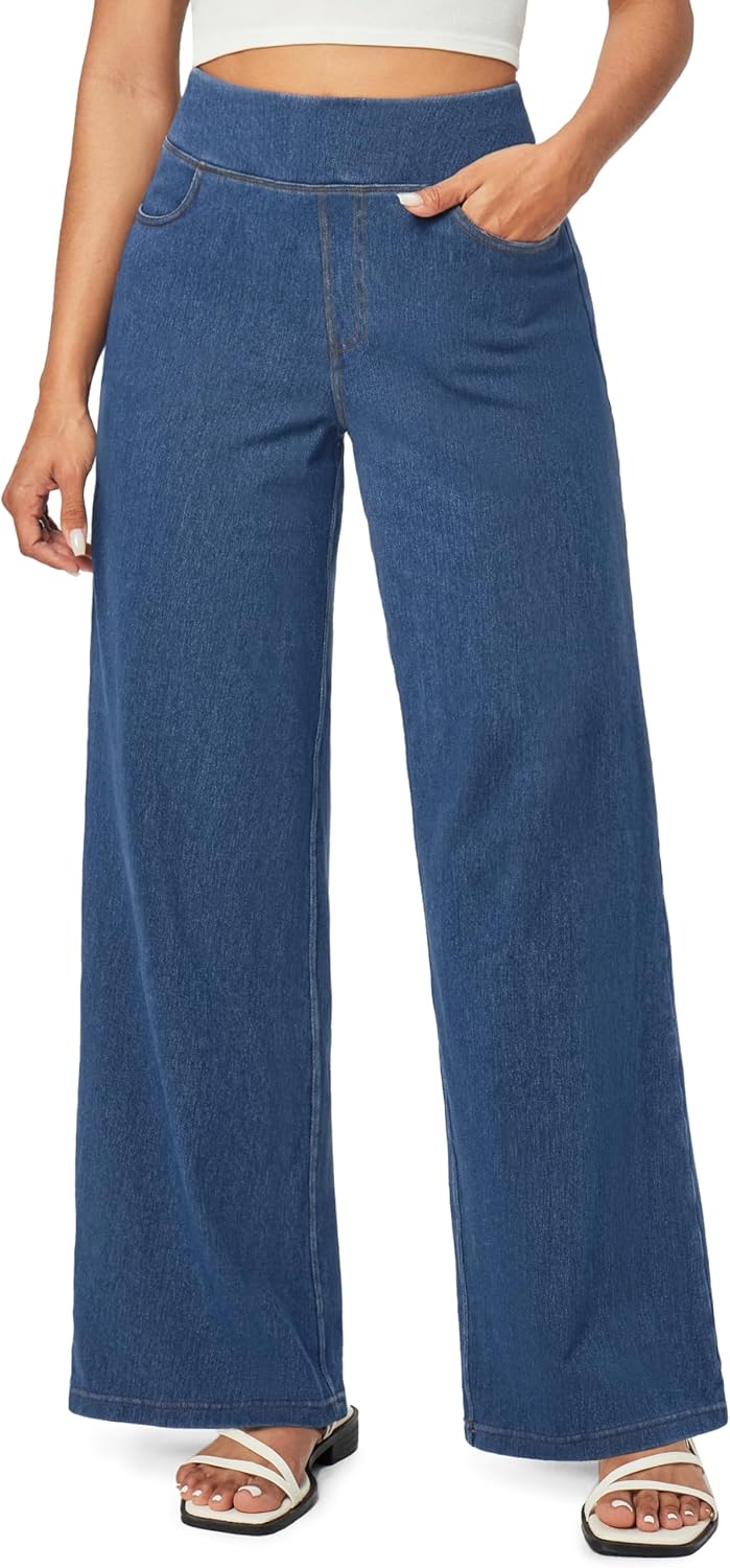 IUGA Wide Leg Jeans for Women - High Waisted Baggy Denim