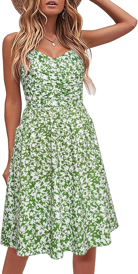 YATHON Casual Dresses for Women with Pockets and Straps