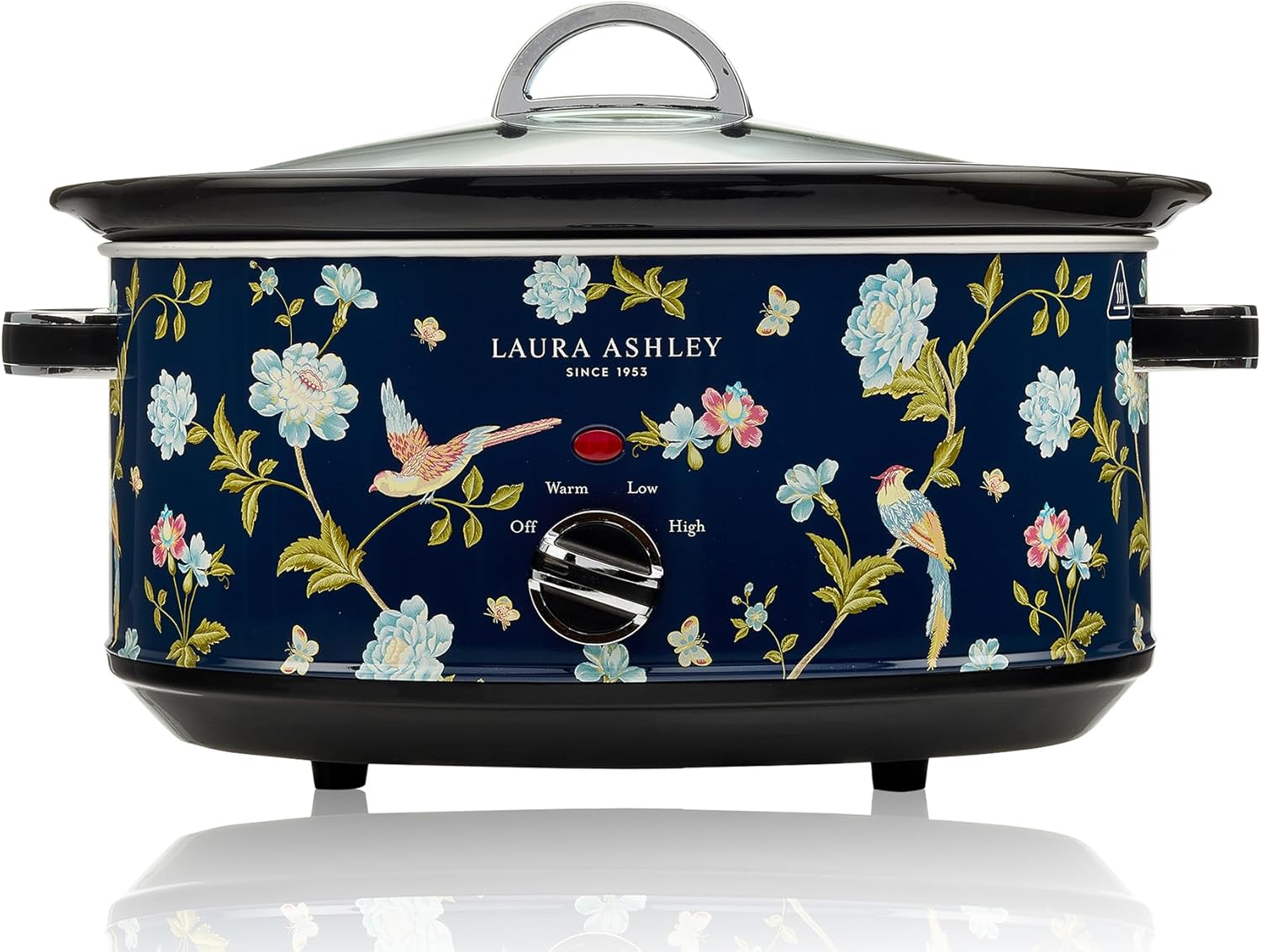 VQ Laura Ashley 6.5L Slow Cooker Elveden Navy for Large Meals