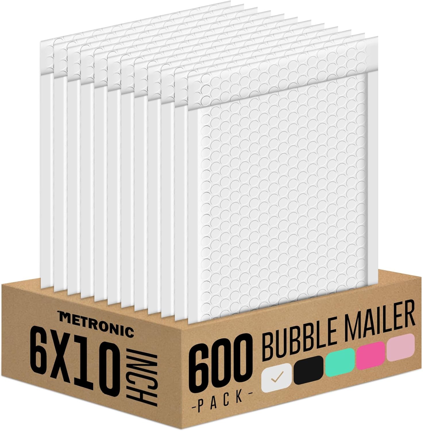 Metronic Bubble Mailers 6x10 Inch for Shipping and Packaging