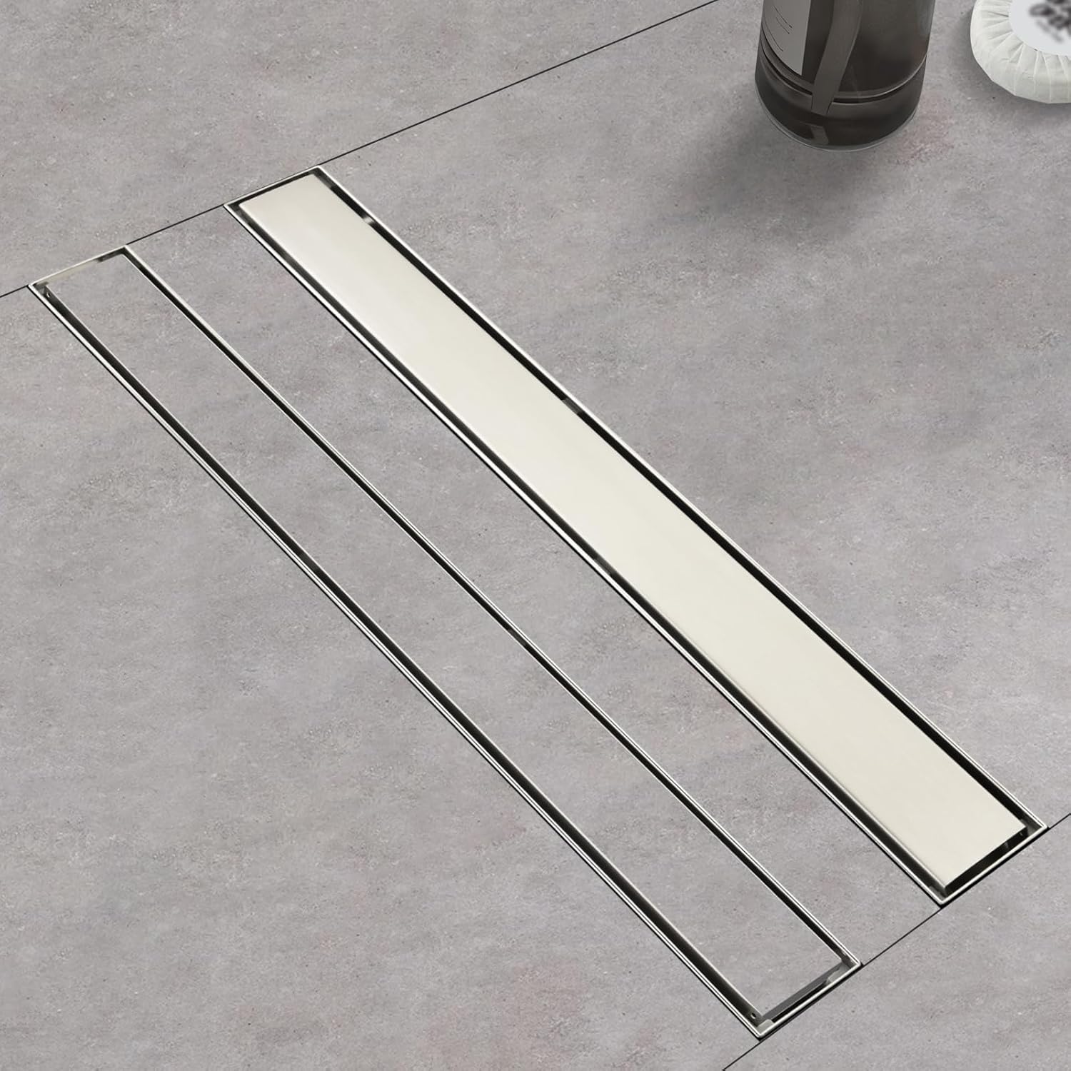 Linear Shower Drain 18 Inch Brushed Stainless Steel Drain Cover