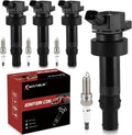 UF652 Ignition Coil Pack & Iridium Spark Plugs for Hyundai Kia