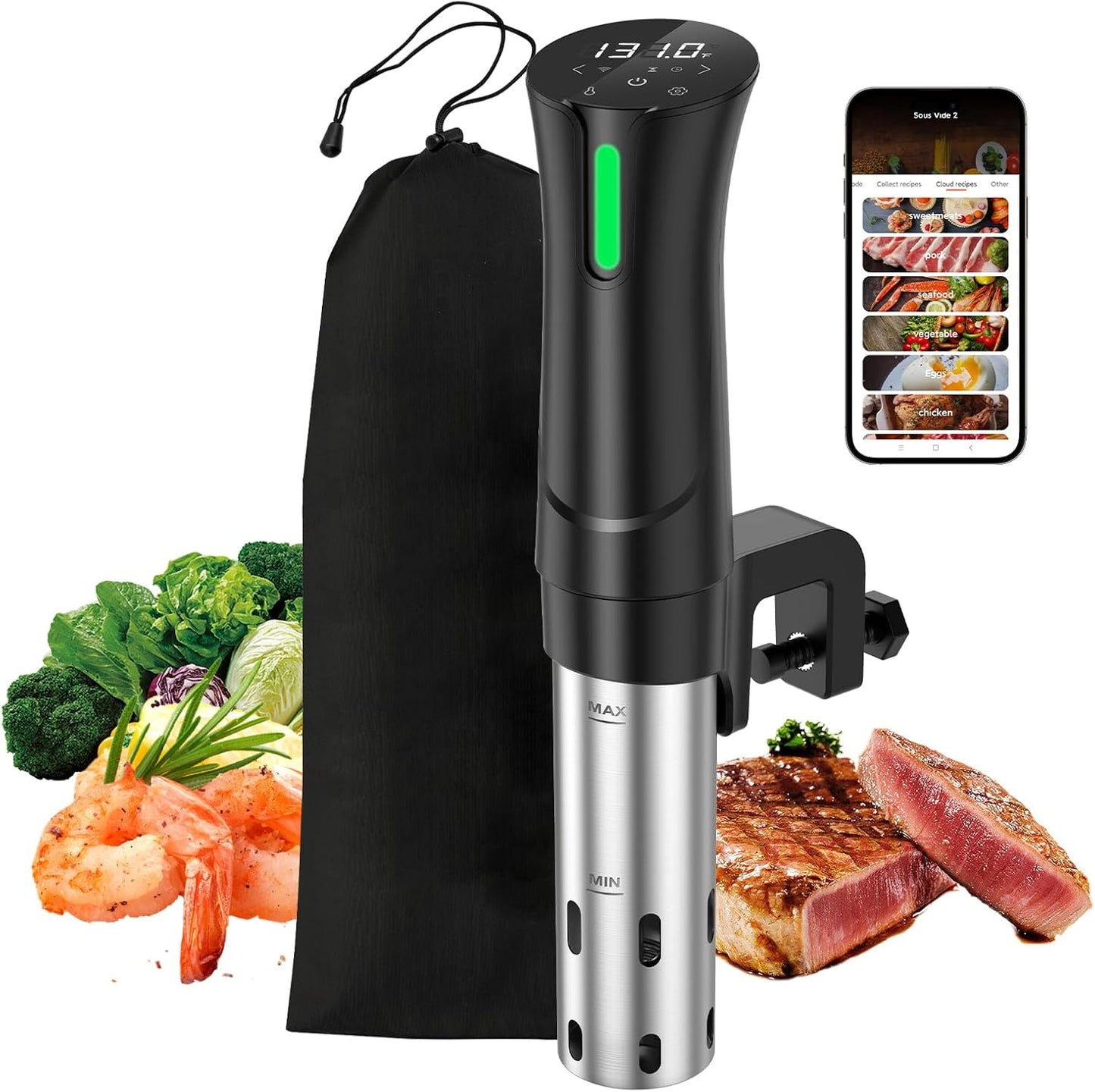 5G WIFI Sous Vide Machine for Perfectly Cooked Meals Every Time