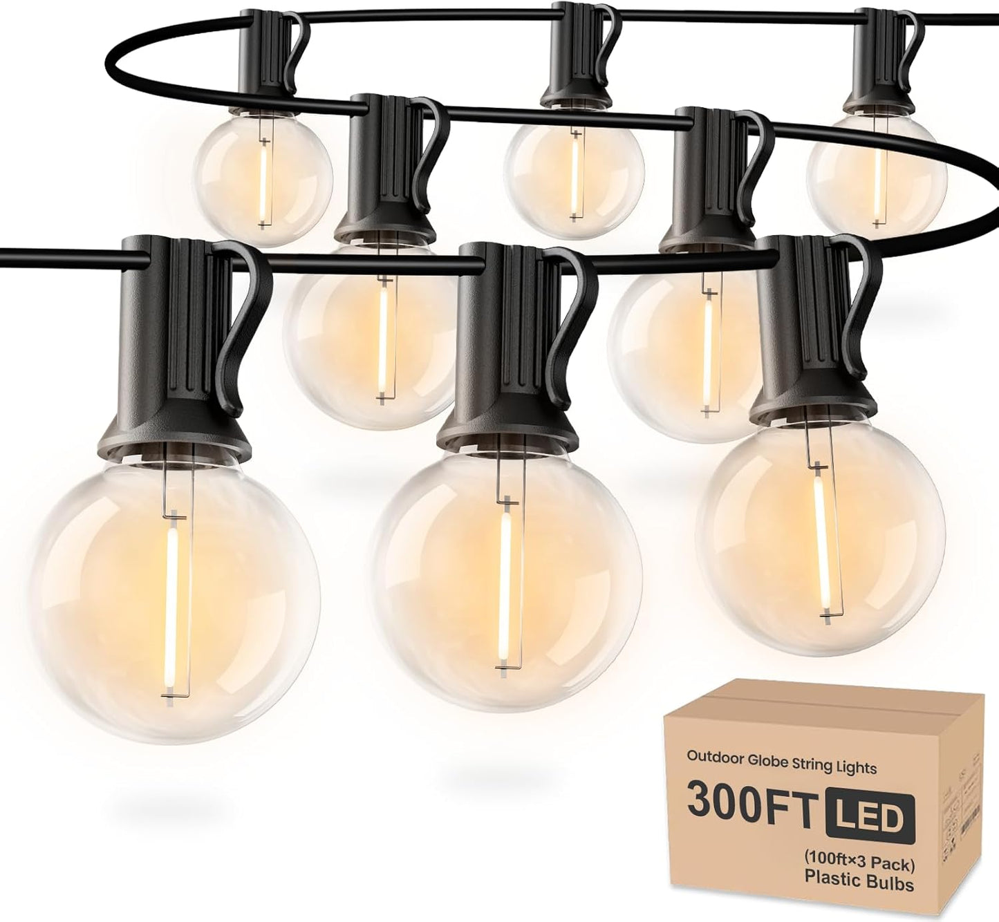 RTTY Outdoor String Lights 300ft - Perfect for Any Occasion