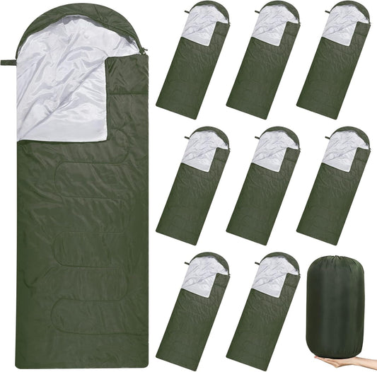 10 Pcs Waterproof Sleeping Bags for Cold Weather Camping