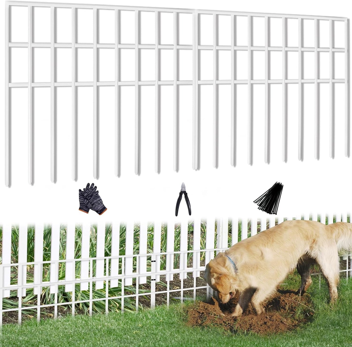 42.5ft Animal Barrier Fence for Dogs and Rabbits - 30 Panels