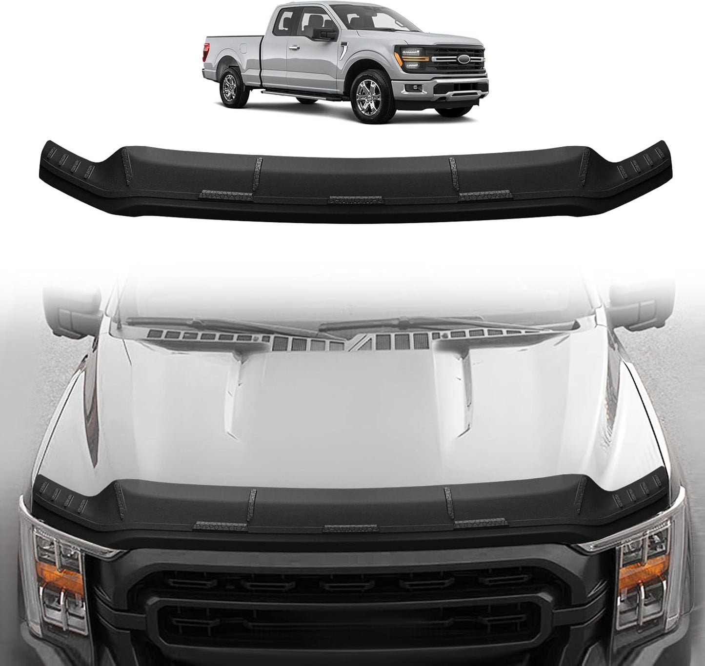 TripleAliners Hood Deflector Protector for 2021-2025 Ford F150
