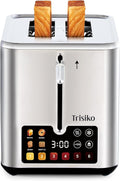 Trisiko Touch Screen Toaster 2 Slice - Smart Stainless Steel Toaster