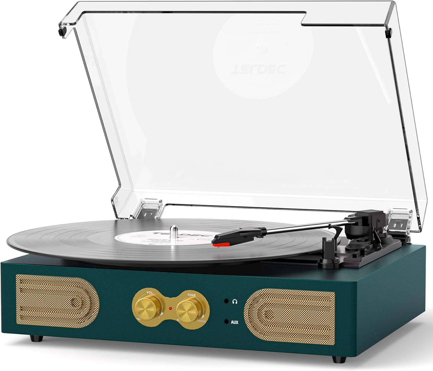 Vinyl Record Player with Built-in Speakers for Modern Music Lovers