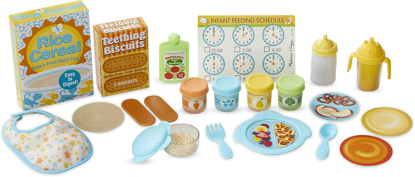 Melissa & Doug Mine to Love Mealtime Play Set for Dolls and More