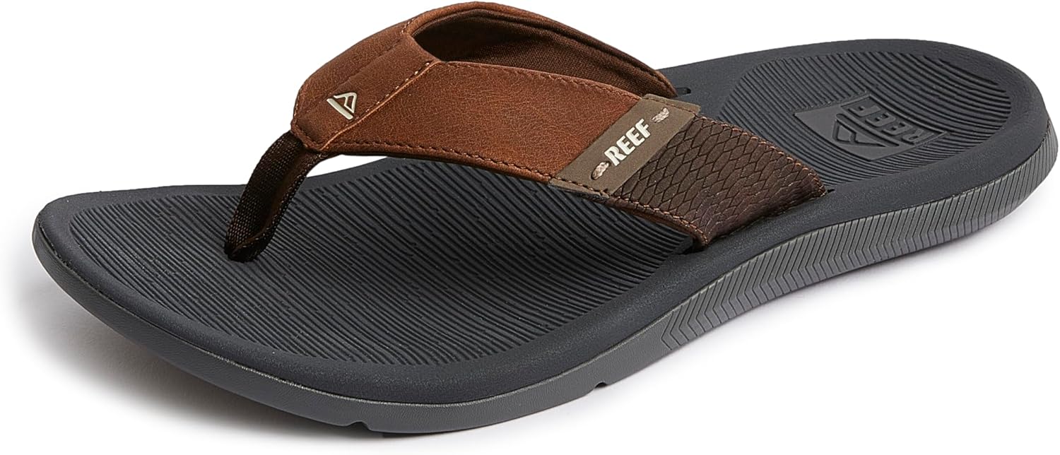 REEF Santa Ana Men's Flip Flop with Arch Support and Comfort