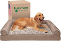 Cooling Gel Dog Bed for Large Dogs Jumbo/XL - Luxe Faux Fur Sofa