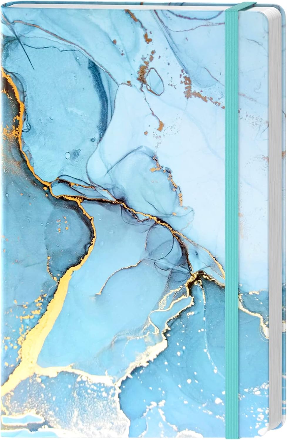 Cute Marble 160 Pg Journal, A5 College Ruled, Blue