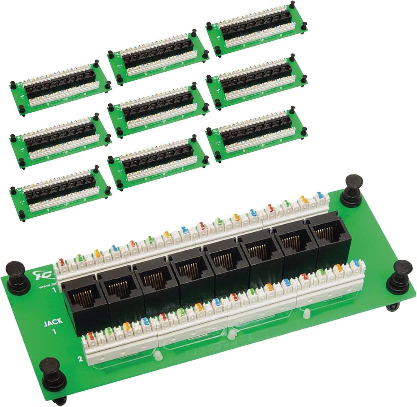 ICC CAT5e Data Module with 8 Ports for Reliable Connectivity