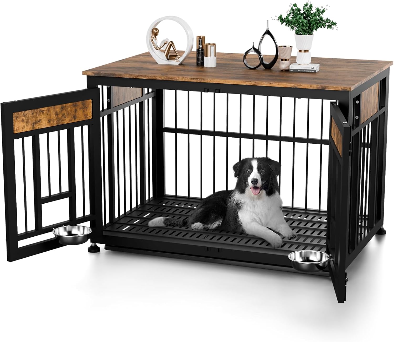 Heavy Duty Dog Crate Furniture for Large Dogs, Stylish Design