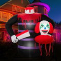 5Ft Halloween Inflatables Outdoor Decorations - Headless Joker Clown