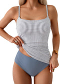 Eomenie Women's Tankini Tummy Control Two Piece Swimsuit - Full waist