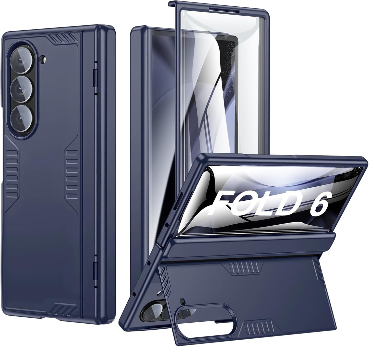 Samsung Galaxy Z Fold 6 Case with Hidden Kickstand & Protection
