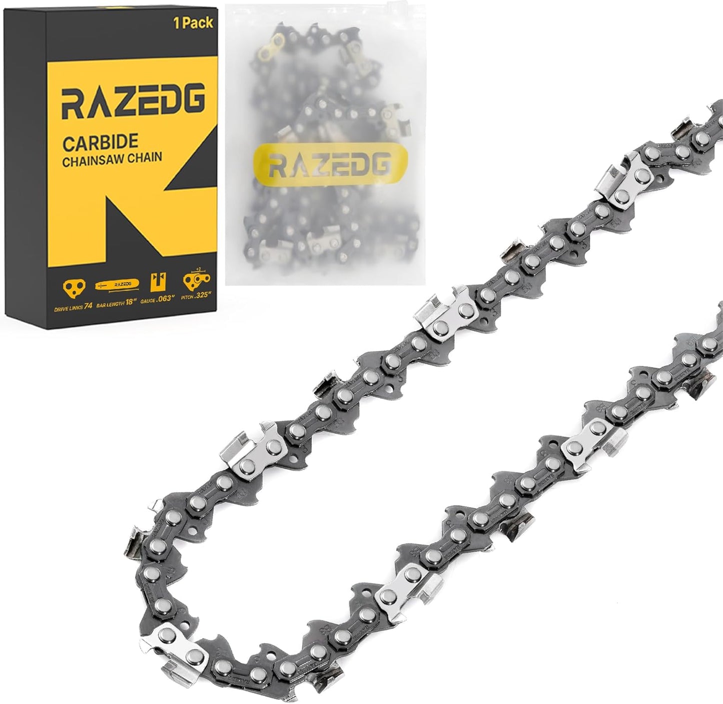 Carbide Chainsaw Chain 18 Inch for Stihl MS271 and More