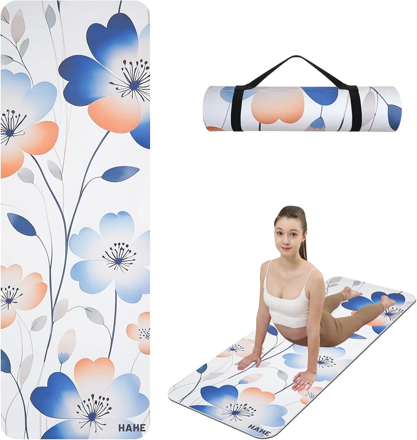 POE Yoga Mat - High Density Non Slip w/ Carrying Strap