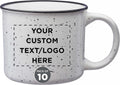 Custom Ceramic Campfire Coffee Mugs Set of 10 for Every Occasion