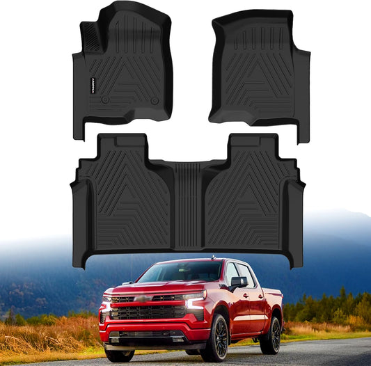 Floor Mats for 2019-2025 Chevy Silverado/GMC Sierra Crew Cab