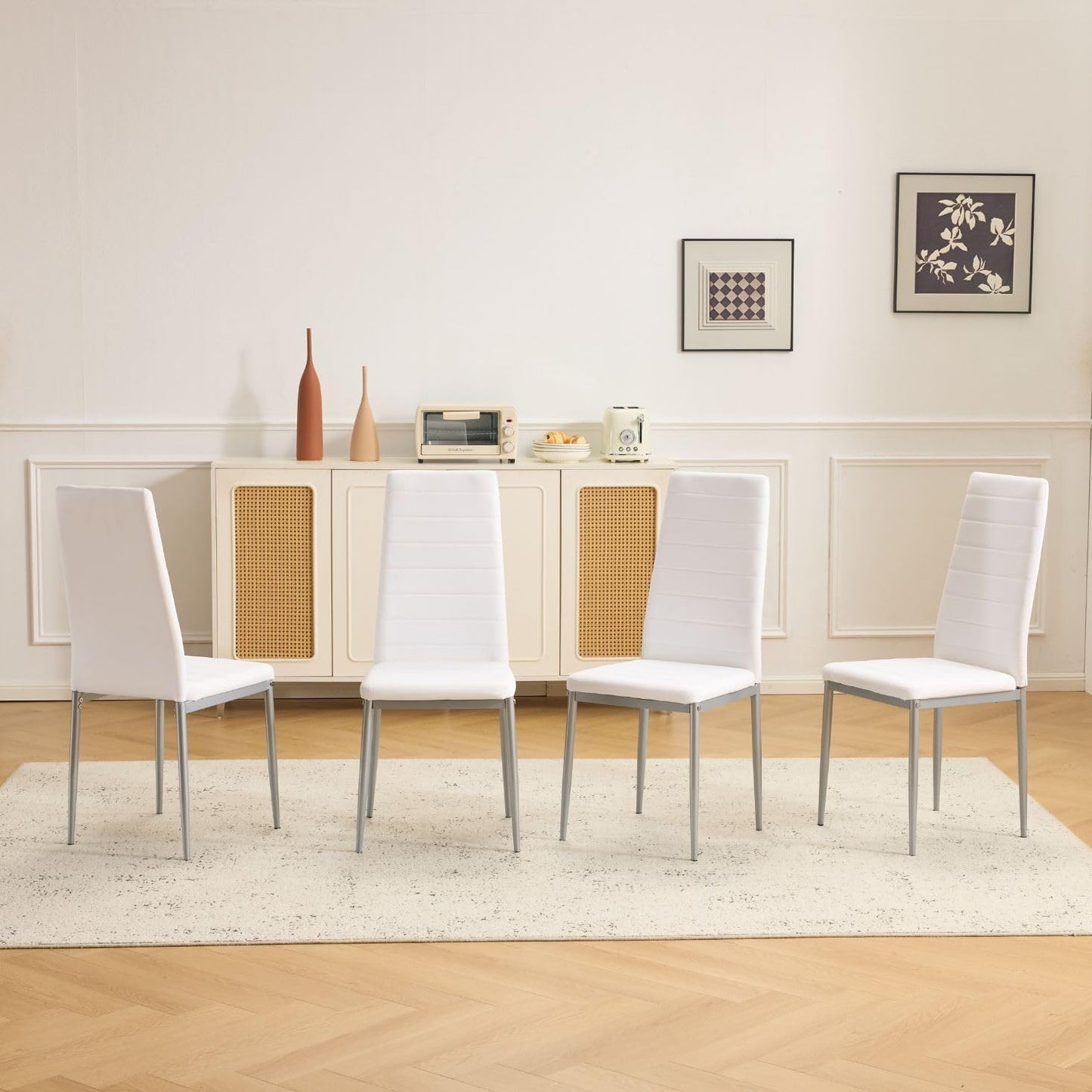 Comfortable Leather Dining Chair Set of 4 for Modern Homes