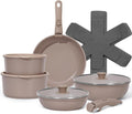 15Pcs Pots and Pans Set Non Stick Cookware - Space Saving Nesting