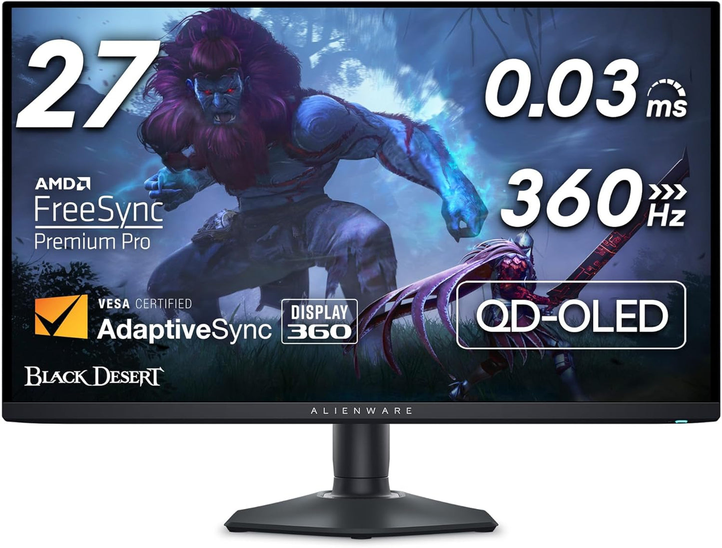 Alienware AW2725DF OLED Gaming Monitor - Stunning 26.7-in Display