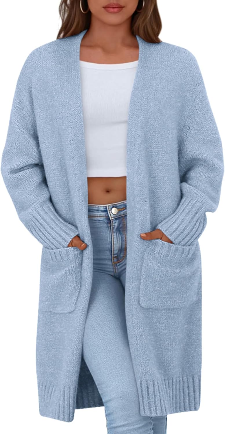 PRETTYGARDEN Fall Long Sleeve Cardigan Sweaters for Women