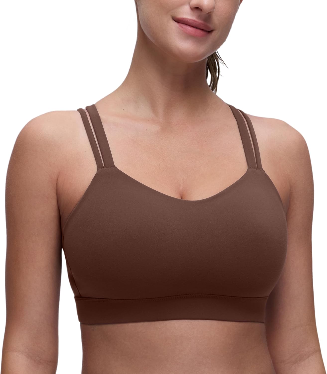 CRZ YOGA Softness Mold Womens Butterluxe Longline Sports Bra