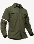TACVASEN Convertible Long Sleeve Fishing Shirt - Quick Dry Tactical