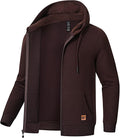 Men's Jacquard PlaidCloth Lightweight Zipper Hoodie Jacket - Casual