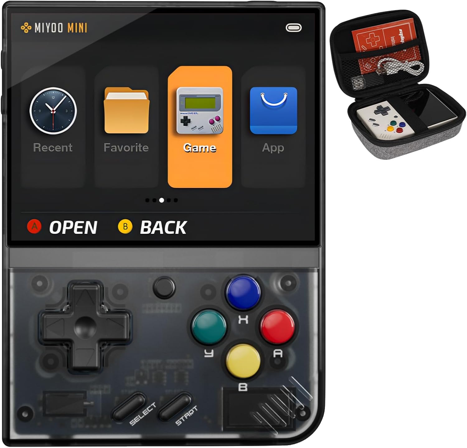 Miyoo Mini Plus Retro Game Console with 128GB Storage and HD Screen