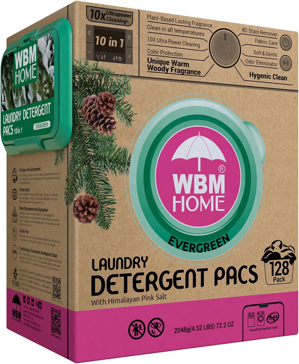 WBM Laundry Detergent Pods for Ultra-Concentrated Cleaning Power