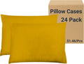 ZPECC Pillow Cases Bulk 24 Pack - Soft Microfiber for Hotels