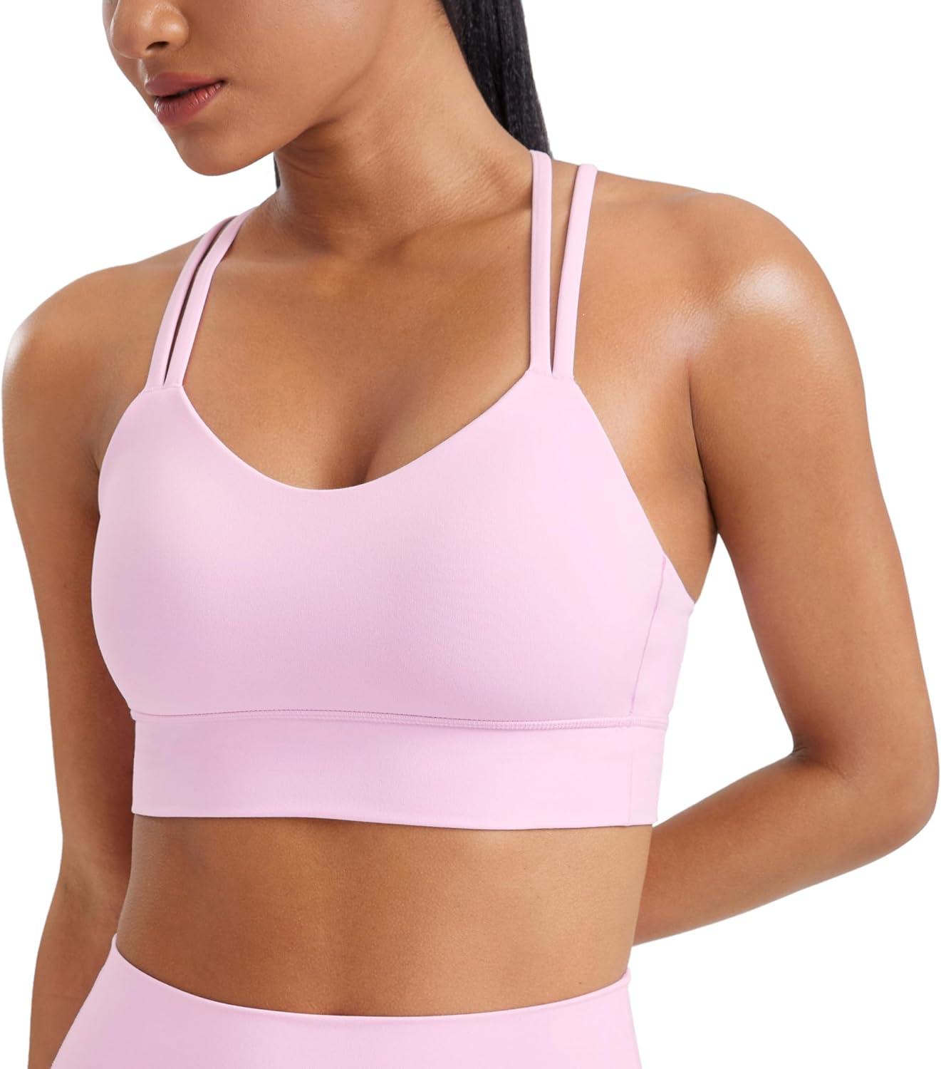 CRZ YOGA Softness Mold Womens Butterluxe Longline Sports Bra
