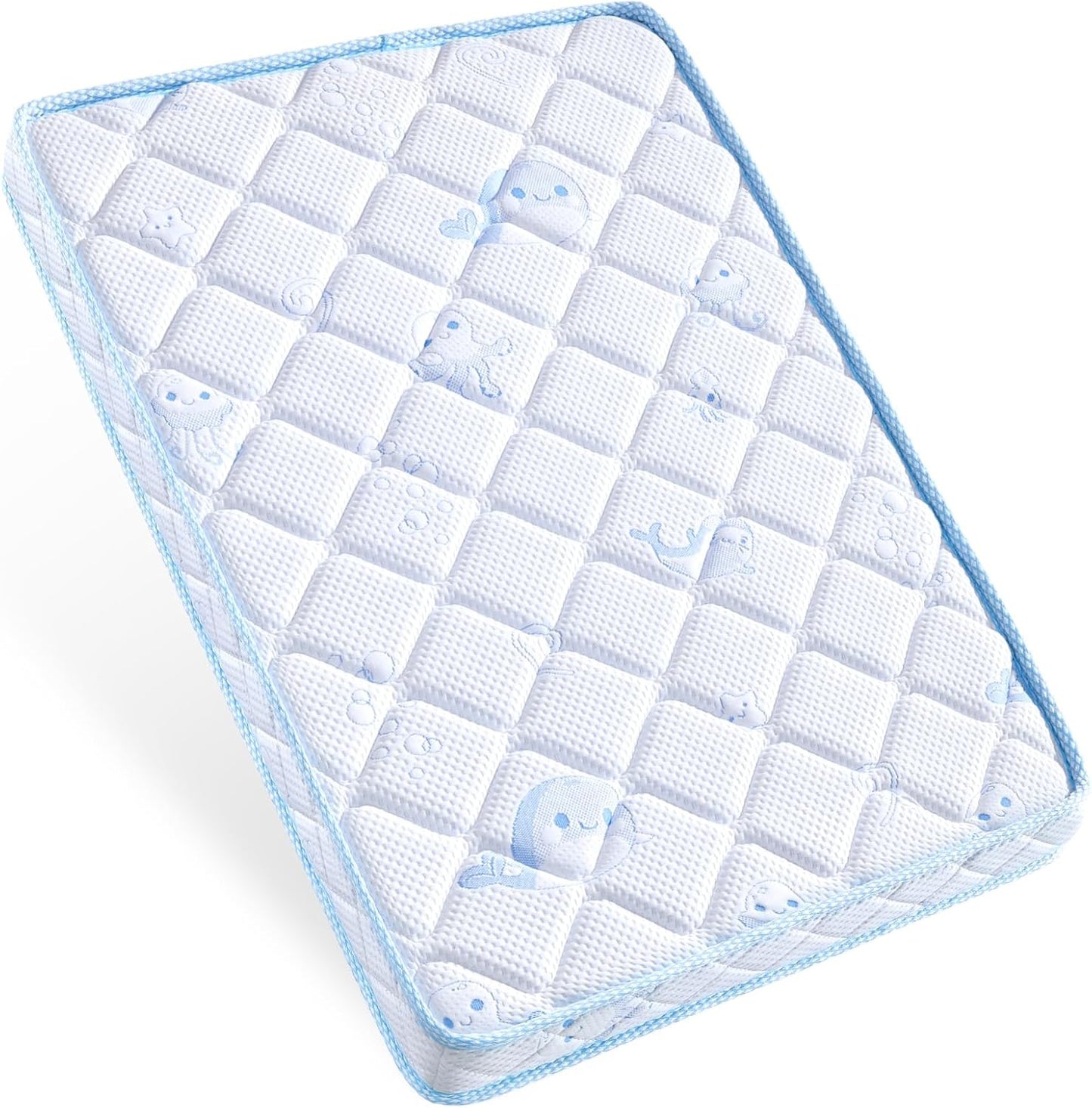 Pack and Play Mattress - Premium Microfiber Fabric for Comfort