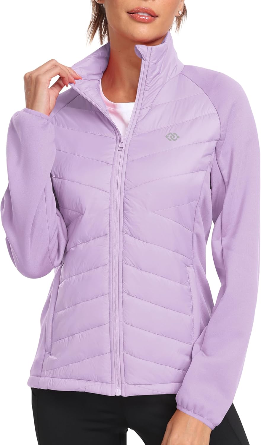 MoFiz Womens Lightweight Insulated Hiking Jacket for Fall