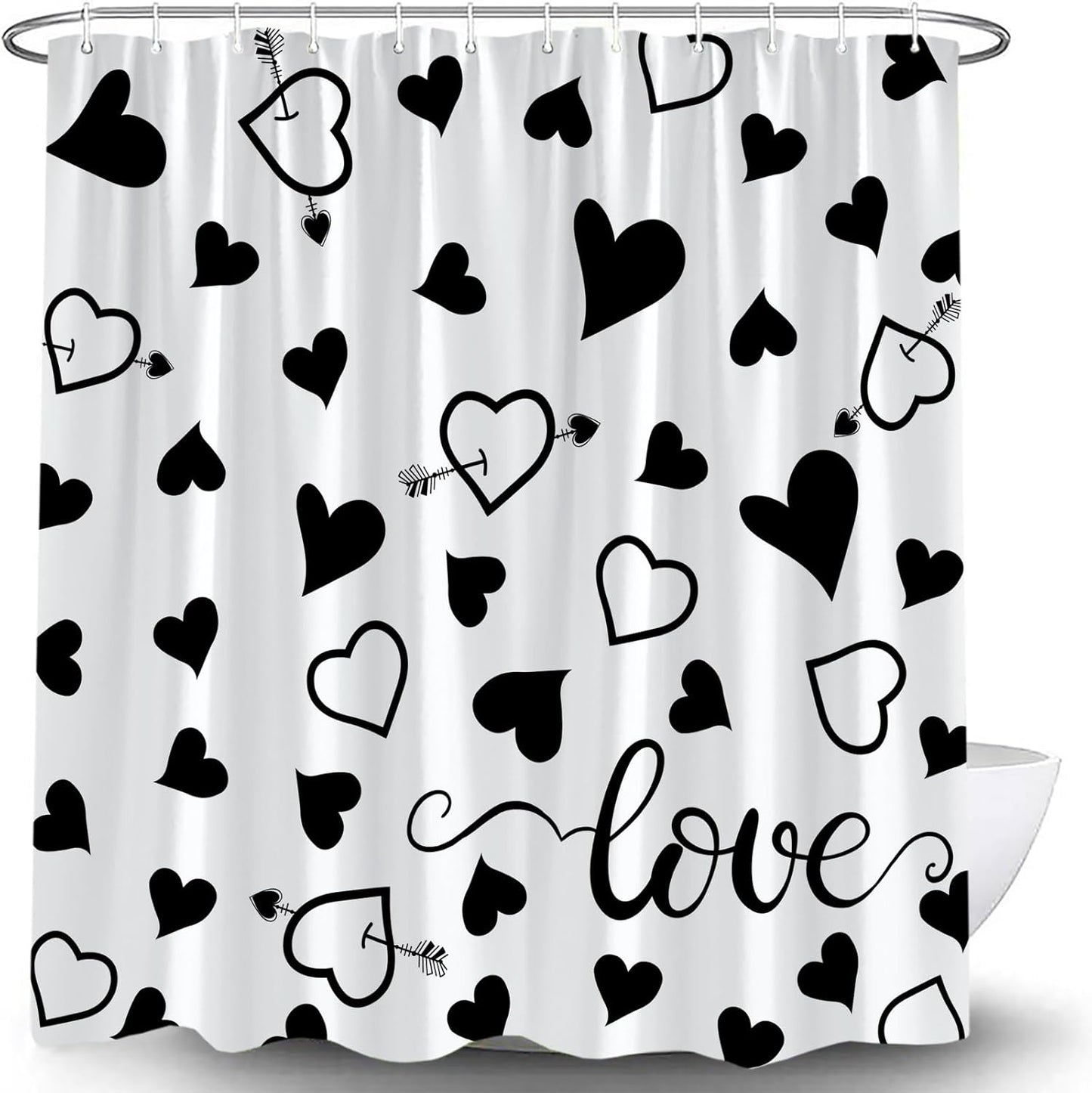 Sweetheart Love Couple Shower Curtain