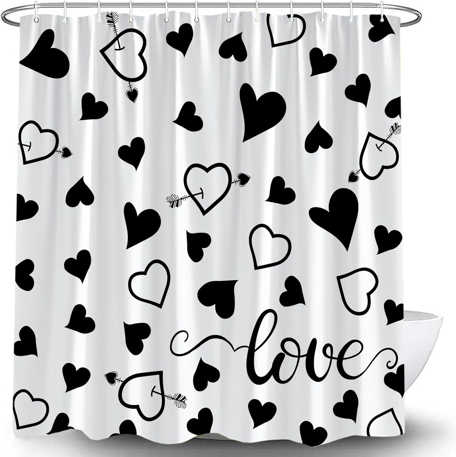 Sweetheart Love Couple Shower Curtain