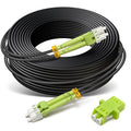 30ft OM5 Outdoor Armored LC to LC Fiber Patch Cable - Durable