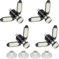 4-Pack Garage Lights with Motion Sensor - 8000LM Bright